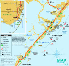 What cities are near the florida keys? Key Largo Tourist Map