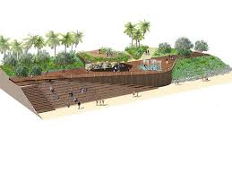 Tcl Yeppoon Kraken Boardwalk Axo Landscape Architecture Design Landscape Concept Landscape Plans
