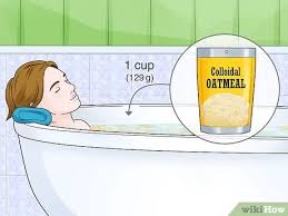 You can give oatmeal to a baby at the age of six months. 8 Ways To Use An Oatmeal Bath Wikihow