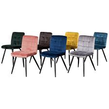 8 person seat dining table and chair 2. Pair Of Phoenix Velvet Dining Room Chairs 20th Century For Sale At 1stdibs