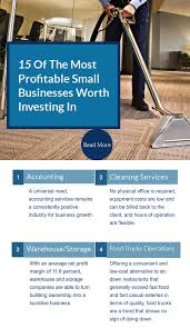 15 Of The Most Profitable Small Businesses Worth Investing In Investing Accounting Services Small Business