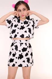 Cnjiangmen jianbaostar garments co., ltd. Holy Cow Pie 2 Piece Set Cow Outfits Cow Dress Set Dress