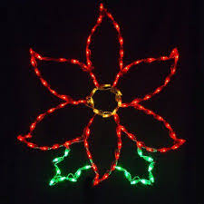 Brite Ideas Small Poinsettia Led Light Decoracion Con Luces Navidenas Figuras Navidenas Siluetas Navidenas
