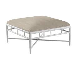 Take an old coffee table or bench, spread an old twin comforter across top, then cover comforter in a pretty fabric (i used an old fabric. Caribbean Ottoman Coffee Table