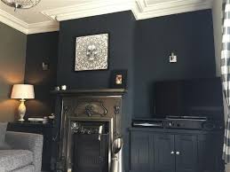 Farrowandball Railings Fireplace Feature Wall Built Ins On Either Side Living Room Wall Color Living Dining Room Farrow And Ball Living Room