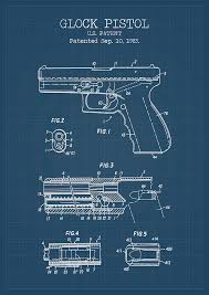 #android #17 #dbz #dragonball #anime #kai. Glock Pistol Patent Blueprint Digital Art By Dennson Creative