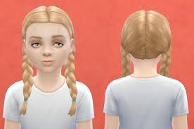 Pickypikachu Child Hairstyle Sims 4 Hairs Kids Hairstyles Sims 4 Children Braids For Kids