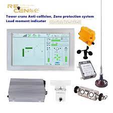 Stable Tower Crane Anti Collision System Luffing Topkit Potain Liebherr Zoning