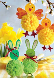 15 Decorazioni Di Pasqua Realizzate Con Carta E Pon Pon Carta Con Decorazioni Gelnailpolish Nailpolish Pasqua Pon Easter Crafts Crafts Easter Kids