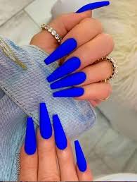 44shiny blue nails coffin with blue glitter. Acrylic Nails Blue Coffin Nails Acrylic Nails Coffin Blue Acrylic Nails