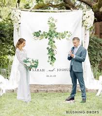 Before you even funeral march down the aisle wearing your beautiful hookup jewelry harmonize, you should think far and wide how you heap up decorate your revival wedding aisle. Wedding Backdrop Fo Ceremony Christian Wedding Ideas Wedding Etsy