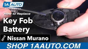 What size battery for a key fob? How To Replace Key Fob Battery 09 14 Nissan Murano Youtube
