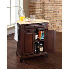 And that completes the diy kitchen island project! Crosley Newport Portable Kitchen Island Classic Cherry Solid Black Granite