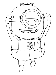 coloriage a imprimer minion image orignal