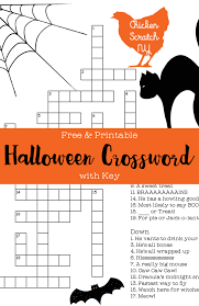 You have my permission to share and print the crosswords for any purpose except sell them. Free Printable Halloween Crossword Puzzle With Key