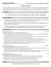 technical engineer resume