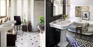 The gorgeous white bathtub strikes me as the main feature in this bathroom as it contrasts nicely with the black tap fittings and cute wooden. 40 Black White Bathroom Design And Tile Ideas