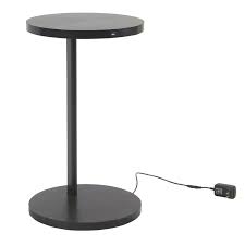 Black Round Charging Accent Table With Usb Pier 1 Imports Homepop Accent Table Simple Side Tables