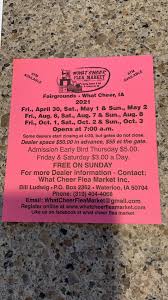 A couple of wineries are within a 45 minute drive. What Cheer Flea Market Posts Facebook
