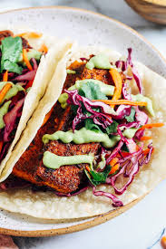 Maybe you would like to learn more about one of these? Crispy Blackened Tofu Tacos With Avocado Crema Making Thyme For Health