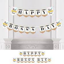 Boss of the year prize happy boss day illustration. Big Dot Of Happiness Happy Boss S Day Best Boss Ever Bunting Banner Party Decorations Happy Boss S Day Walmart Com Walmart Com