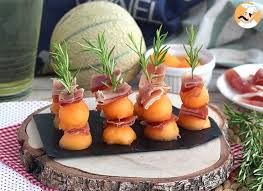 Brochettes Aperitives Melon Jambon Romarin Recette Ptitchef Recette Aperitif Melon Aperitif Melon Jambon Aperitif