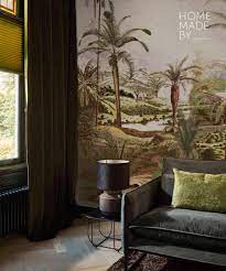 home story park woonkamer behang gordijnen raambekleding