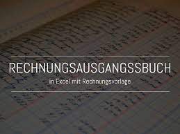 Screenshot der excelvorlage für das ausgangsbuch. Rechnungsausgangsbuch In Excel Mit Rechnungsvorlage Fischerberger