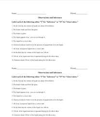 Observation And Inference Quiz Inference Observation Chemistry