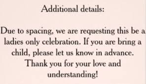 How Do You Put Ladies Only At Baby Shower Babycenter