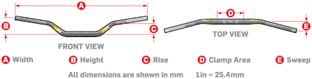 Protaper Handlebars Size Chart