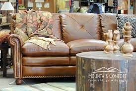 Leather Sofa Mountain Comfort Furnishings Mountain Style Furnishings Design Leather Sofa Furnishings