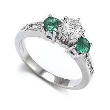 Rings featuring diamond accents or inlaid diamonds highlight the deep color of the emerald center stone. Anzor Jewelry 14k Gold 60 Ct Emerald 83 Cwt Diamond Engagement Ring