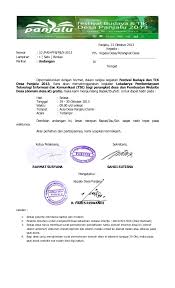 Undangan resmi ini contohnya adalah surat undangan rapat organisasi, undangan dari instansi pemerintah, atau undangan dari suatu perusahaan. Surat Undangan Festival Budaya Dan Tik Desa Panjalu 2013