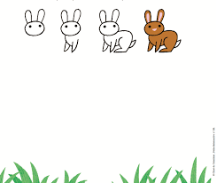 Peinture à l'aquarelle de lapin peinture lapin imprimé lapin imprimé lapin peinture lapin imprimé art folklorique atc small artist trading card. Apprends A Dessiner Un Lapin La Salamandre