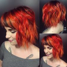 Red orange also pairs beautifully with. Custom Mixed Pravana With Red Oranges And A Shadowed Dark Root Short Red Hair Red Orange Hair Hair Color Orange