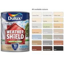 Details About Dulux Weathershield Smooth Masonry Paint 5l
