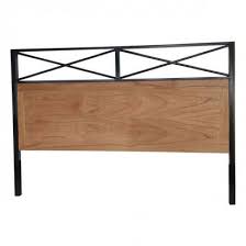 Buy fashion bed group doral headboard with dark walnut wood posts and metal grill, queen, matte. Malta Online Shop Headboard Mindi Wood Iron 160 X 110 X 5 Cm