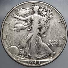 1944 Walking Liberty Half Dollar Coin Value Prices Photos