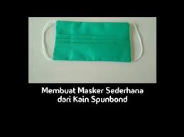 Membuat Masker Kain Sederhana Youtube Mask Tutorial Diy Mask Make It Simple
