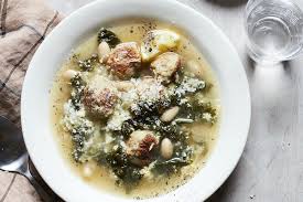 Grab The Recipe For This Incrediblely Creamy Italian Wedding Soup With Meatballs Wilted Kale And Plenty Of In 2020 Italian Wedding Soup Whats Gaby Cooking Fall Soups