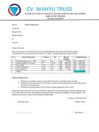 Surat penawaran harga ini berlaku.(jumlah hari)…. Pengajuan Harga Kusen Aluminium Guru Paud