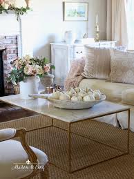 The elegant bike shelf keeps wheels up and out of the way while turning the bicycle into a decorative wall hanging. Romantic Fall Living Room Decorating With Soft Colors For Fall
