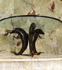 Splash into a whimsical, nautical room design with this creative dolphin end table. Search Result For Bronze Tables Bronze Dolphin End Table Bt 121 Fine S Gallery Llc