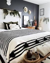 Elegant white master bedroom & blush decorative pillows. 22 Best Black Bedroom Ideas And Designs For 2021