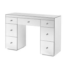 Made of solid oak with oak veneers, it's a satisfyingly sturdy design that will sit pretty on top of a dressing table or bedroom chest chest of drawers. Belle Seven Drawer Dressing Table