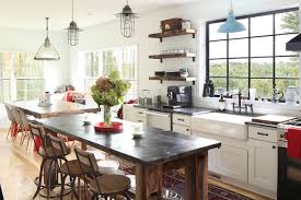 This modern farmhouse kitchen sprawls into one large space that shares sunshine from abundant windows and glass doors and a similar color scheme. 75 Beautiful Farmhouse Kitchen With Window Backsplash Pictures Ideas July 2021 Houzz