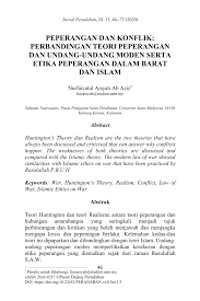 Dalam keadaan yang serius kelemahan komunikasi menjadi faktor pencetus berlakunya perceraian (noor syaibah, et. Pdf Peperangan Dan Konflik Perbandingan Teori Peperangan Dan Undang Undang Moden Serta Etika Peperangan Dalam Barat Dan Islam
