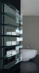 Minimalist Interiors Bathroom Glass Towel Rack Sleek Bathroom Glass Bathroom Bathroom Interior