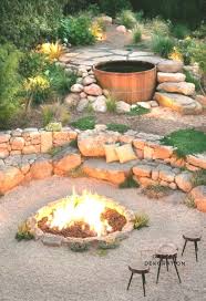 Feuerstelle Im Garten Steingarten Gestalten Feuerstelle Garten Gestalten Steingarten Fire Pit Landscaping Backyard Fire Backyard Seating